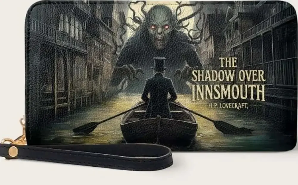 The Shadow Over Innsmouth Wallet Goth Halloween New NWT Grunge Lovecraft Cthulhu